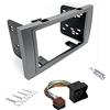Sound Way Kit Montaggio Autoradio Mascherina 2 DIN con Supporti di Montaggio Adattatore Compatibile con Ford Fiesta, Fusion, C-Max, S-Max, Transit, Fiesta, Galaxy, Kuga