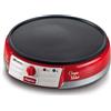 Ariete 202 Crepes Maker Party Time - Piastra per Crepes antiaderente - 2 spatole in legno - ricettario - 1000 W - Rosso