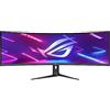 ASUS ROG Strix XG49WCR Monitor Gaming 49" pollici Super Ultra-wide Curvo, Dual QHD 32:9 (5120 x 1440), 165Hz OC, 1 ms, ELMB, DisplayHDR 400, 90% DCI-P3, DisplayPort 1.4, USB Type-C, Smart KVM, Nero