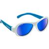 Cressi Scooby Kid's Sunglasses, Occhiali da Sole Unisex Bambino, Bianco/Blu/Lenti Specchiate Blu, 0-2 Anni