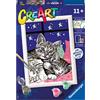 Ravensburger - Creart Serie E Dolci Gattini | Kit Pittura Bambini | Dipingere Con I Numeri Include Tutto Il Necessario | Giochi Bambini 7 Anni O Più | Creart 7 Anni