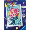 Ravensburger - Creart Serie D Sirenetta | Kit Pittura Bambini | Dipingere Con I Numeri Include Tutto Il Necessario | Giochi Bambini 9 Anni O Più | Creart 9 Anni