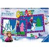 Ravensburger CreArt 5 Anni Junior: Frozen - Dipingere con i Numeri per Bambini 5+ Anni, Kit Pittura con 2 Tavole, Pennello Ergonomico e Colori Inclusi, 32 x 22 cm, Idee Regalo per Bambini 5 Anni