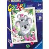 Ravensburger CreArt: Sweet Koala - Dipingere con i Numeri per Bambini 9+ Anni, Kit Pittura con Tavole, Cornice, Pennello e Colori Inclusi, 25 x 18,30 cm, Idee Regalo