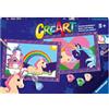 Ravensburger CreArt 5 Anni Junior: Unicorni - Dipingere con i Numeri per Bambini 5+ Anni, Kit Pittura con 2 Tavole, Pennello Ergonomico e Colori Inclusi, 32 x 22 cm, Idee Regalo per Bambini 5 Anni