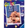 Ravensburger - Creart Serie D Coppia Di Cagnolini | Kit Pittura Bambini | Dipingere Con I Numeri Include Tutto Il Necessario | Giochi Bambini 9 Anni O Più | Creart 9 Anni