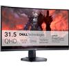 Dell S3222DGM 31.5 QHD (2560x1440) 1800R Monitor Gaming Curvo, 165Hz, VA, 2 ms, AMD FreeSync Premium, 99% sRGB, DisplayPort, 2x HDMI, 3 Anni di Garanzia, Nero