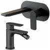 Vema Rubinetterie - Slate set miscelatore lavabo + miscelatore bidet [nero opaco]
