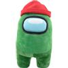 Among Us Peluche ufficiale Green + Beanie, 30 cm