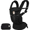 Ergobaby Marsupio Ergobaby Omni Breeze per neonati, 4 posizioni SoftFlex Mesh anteriore ergonomico posteriore per neonati (Onyx Black)
