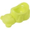 Poupy Pratico e simpatico Vasino verde a forma di Orso per bambini piccoli con comoda seduta e pratico paragetto per evitare gli schizzi