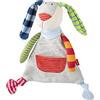 Sigikid 41274 - Doudou a Forma di Coniglio Ringeldingel, Unisex, Colore: Grigio/Multicolore