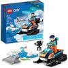 LEGO City Arctic Explorer 60376 - Set di giocattoli da costruzione, motoslitta con minifigure e 2 personaggi di foca, per giochi di ruolo fantasiosi, idea regalo divertente per bambini di 5 anni
