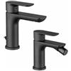 Vema Rubinetterie - Slate set miscelatore lavabo + miscelatore bidet [nero opaco]