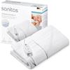 Sanitas SWB 21 Scaldaletto in morbido pile, con pratiche cinghie di fissaggio, sistema di sicurezza, 3 livelli di temperatura, lavabile in lavatrice, con 150 x 80 cm adatto per materassi standard