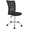 AVANTI TRENDSTORE - Miguel - Sedia da scrivania su rotelle girevole schienale in rete traspirante, regolabile in altezza, sedia girevoli per ufficio. Disponibile in diversi colori.