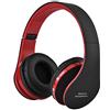 FAMKIT Cuffie Bluetooth over-ear, wireless, Bluetooth 4.0, cuffie stereo leggere per una lunga durata per adulti, viaggi, lezioni online, casa e ufficio