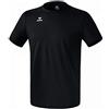 Erima Teamsport, Maglietta a Maniche Corte Unisex - Bambini, Nero, 128