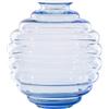 VENINI VASO DECO, VETRO MURANO BLU ICEBERG, L 707.10 - H 29 x D 26 cm - TRASP