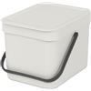 BRABANTIA PATTUMIERA 6 LITRI, SORT & GO GRIGIO CHIARO