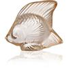 LALIQUE SCULTURA PESCE ORO ROSA