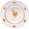 HEREND PIATTO FONDO 24 CM, APPONYI ARANCIONE