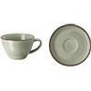 ROSENTHAL STUDIO-LINE TAZZA CAFFE CON PIATTO, PROFI CASUAL VERDE SALVIA