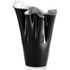 ONLYLUX VASO OPALE WAVE NERO, M - h 40 cm