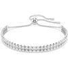 SWAROVSKI BRACCIALE TENNIS MATRIX, TAGLIO ROUND PLACCATO RODIO