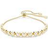 SWAROVSKI BRACCIALE TENNIS IMBER, TAGLIO ARROTONDATI MISTI PLACCATO ORO GIALLO