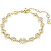 SWAROVSKI BRACCIALE IMBER, BIANCO, PLACCATO COLOR ORO 5705471