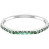 SWAROVSKI BRACCIALE RIGIDO MATRIX, BAGUETTE VERDE, M