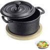 Westmark Pentola in ghisa Tapas + Friends - piccola pentola in ghisa con coperchio, adatta a tutti i tipi di fornelli, compresi quelli a induzione e grill, incluso tappetino - ferro, 250 ml