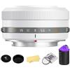 TTARTISAN AF 27mm f2.8 APS-C Frame Lens Ultra-Compact Pancake Lens for Fuji X Mount Cameras for Fujifilm XS10 X-E4 X-T10 X-T20 X-T3 X-T4 X-T100 X-T200 X-T30 X-Pro1 X-Pro2 X-Pro3 X-E1-White