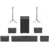 Ultimea Poseidon D80 7.1 Soundbar + 1 coppia * di supporti per diffusori Steady 300, Dolby Atmos - Nero