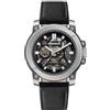 Ingersoll The Freestyle - Orologio automatico da uomo con quadrante scheletro e cinturino da 45,5 mm, nero, taille unique, Classico
