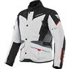 Dainese - Tempest 3 D-Dry, Giacca da Uomo Moto Touring, Giacca Impermeabile, Fodera Termica Rimovibile, Protezioni su Spalle e Gomiti, Grigio Ghiaccio/Nero/Rosso Lava, 46