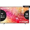 Samsung Smart TV 55" UE55DU7190UXZT, Crystal 4K UHD, 4K Upscaling, Slim Look, DVBT-2, Q-Symphony & OTS Lite, Integrato con Bixby, comp con Alexa e Google Assistant, Black 2024 [Amazon EXCL.]