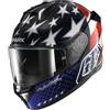 Shark Casco Moto Integrale Shark SKWAL i3 US FLAG Blu Rosso Bianco