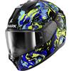 Shark Casco Moto Integrale Shark RIDILL 2 RAGING BEAST Nero Blu Ve