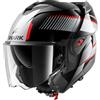 Shark Casco Moto Modulare P/J Shark OXO SIKTER Argento Cromato Ner