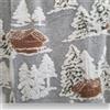 BenasciuttiCasa Plaid da divano Lana Cotta 150 x 170 Alberi innevati grigio