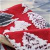 BenasciuttiCasa Plaid da divano in Lana Cotta Baita Innevata Casette rosso