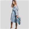Carrara Accappatoio donna spugna di puro cotone GLAMOUR Carrara TURCHESE
