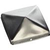 Vasalat 302319 Tappo per Pali in Legno, 100 x 100 mm, Acciaio Inox, Argento, 100x100