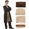 Kitimi Costume Jedi Bambino, Jedi Veste con Cappuccio Mantello, Costume Carnevale Bambino Vestito Cosplay Costume (M)