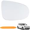 NewZC Vetro Specchio Retrovisore Destro per VW Golf 6 MK6 2010-2014/G-olf GTI 2010-2014/VW G-olf VI(5K1)2008-2013/VW G-olf VI Cabriolet (517)2011-2016/VW 1T3 2010-2015 - Lato Passeggero