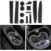 CDEFG Tappetino Antiscivolo Antipolvere Antigraffio Compatibile con Fiat 500 / Abarth 595 Tappetini in Gomma Portabicchieri per Interni Auto Accessori