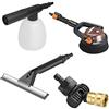 WORX Hydroshot WA4072 - Kit di Accessori per la Pulizia, Colore: Nero