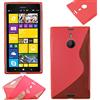 ebestStar - Cover Compatibile con Nokia Lumia 1520 Custodia Protezione S-Line Design Silicone Gel TPU Morbida e Sottile, Rosa [Apparecchio: 162.8 x 85.4 x 8.7mm, 6.0'']